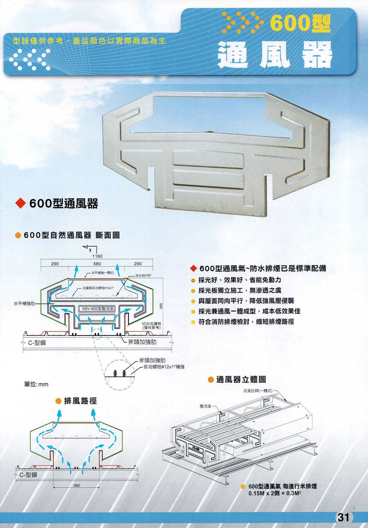 600型 通風器